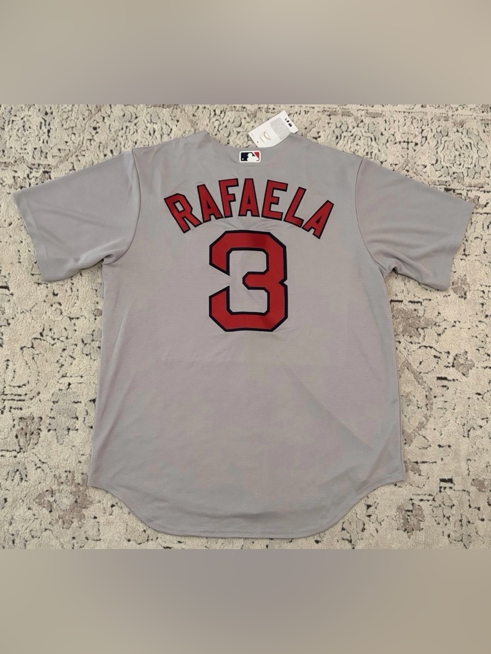 Nike Authentic Boston Red Sox Ceddanne Rafaela #3 MLB Gray Jersey Men’s Sz: M